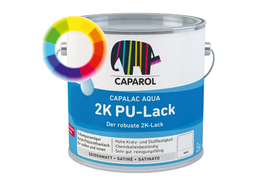 Capalac Aqua 2K-PU-Lack Abgetönt