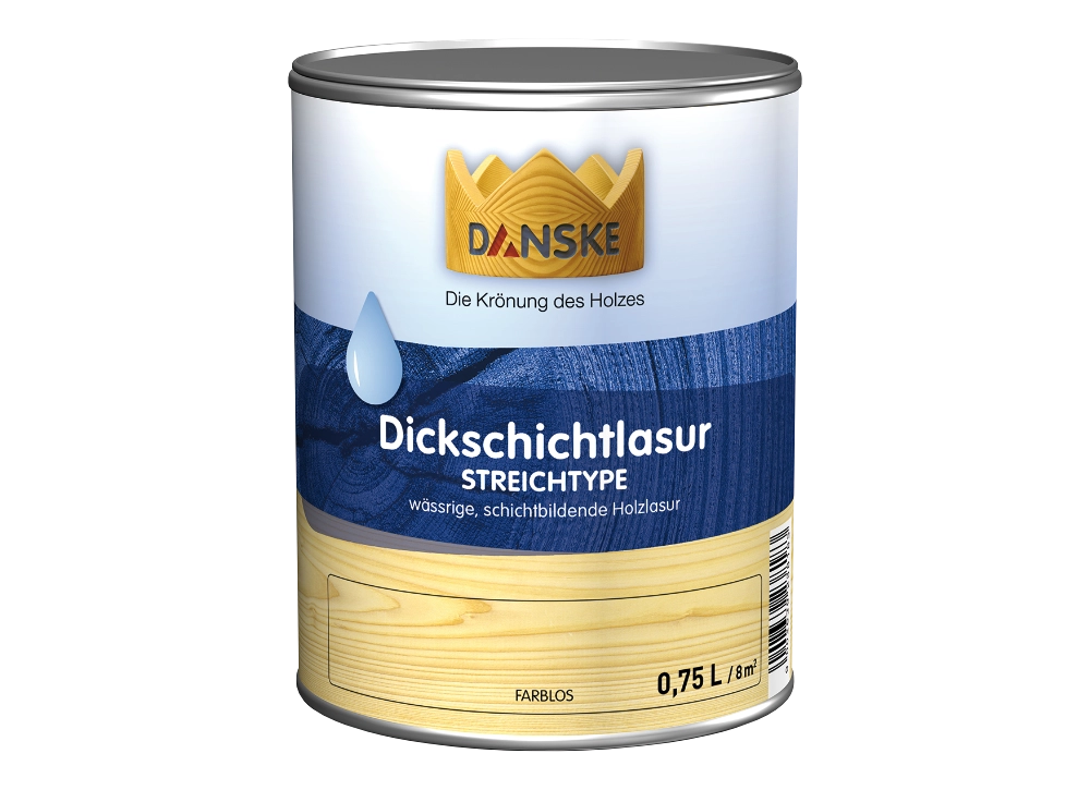 DANSKE Dickschichtlasur - Streichtype Farblos